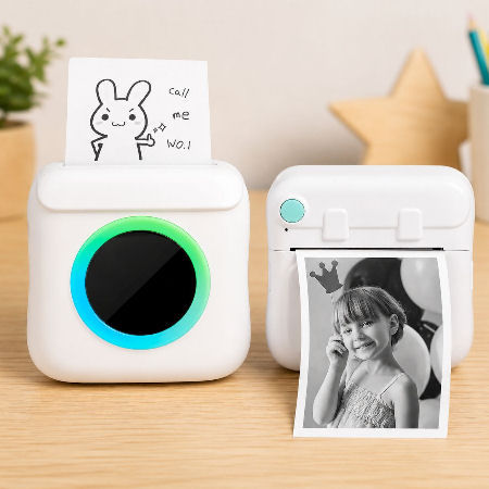 MINI IMPRESORA ETIQUETAS WAGGS ITER03 BLANCO/VERDE